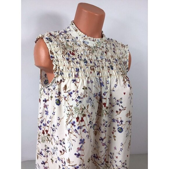 Max Studio Floral Blouse Top Womens Small - Picture 2 of 6
